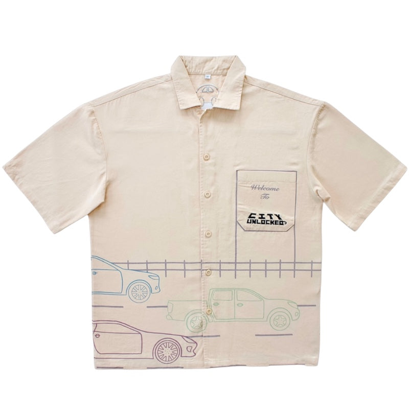 Welcome To City Unlocked Shirt – All-Over Car Print
