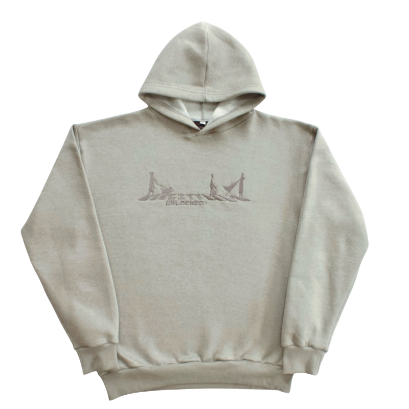 Zebra Crossing Hoodie – 380gsm 100% Cotton Grey Hoodie – City Unlocked