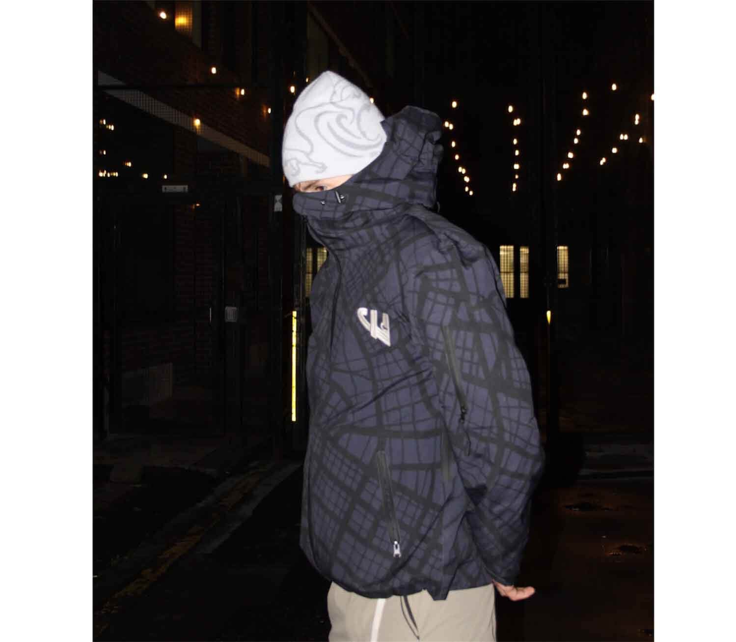 Map Shell Jacket – 12k Waterproof Embroidered Shell Jacket – City Unlocked